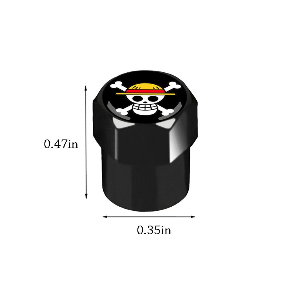 4 ШТ. Колпачки на ниппель колеса в стиле аниме для автомобиля, велосипеда, мотоцикла, универсальные аксессуары, подарки