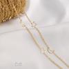 14K Gold-Filled Color-Preserving Star Moon Chain for DIY Necklace or Bracelet Jewelry