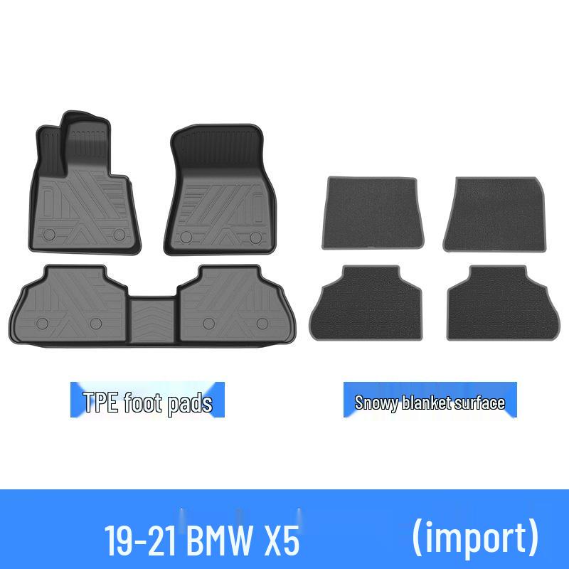 BMW X5 TPE Trunk & Rear Seat Protector: Eco-Friendly, Waterproof Mat