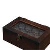 Crabapple Flower Solid Wood  Storage Cabinet Vintage Photo Storage Box  Table Organizer