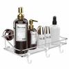 Bathroom Rack with Strong Suction Cups, Stainless Steel Shower Rack for Bathroom Walls (33.5x15x6cm (Suction Cup))