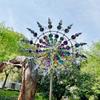 Metal Windmill 360 Degrees Spinning Iron Windmill Ornament Wind Powered Wind Catchers Sculptures Spinners for Yard Garden Patio Decoration