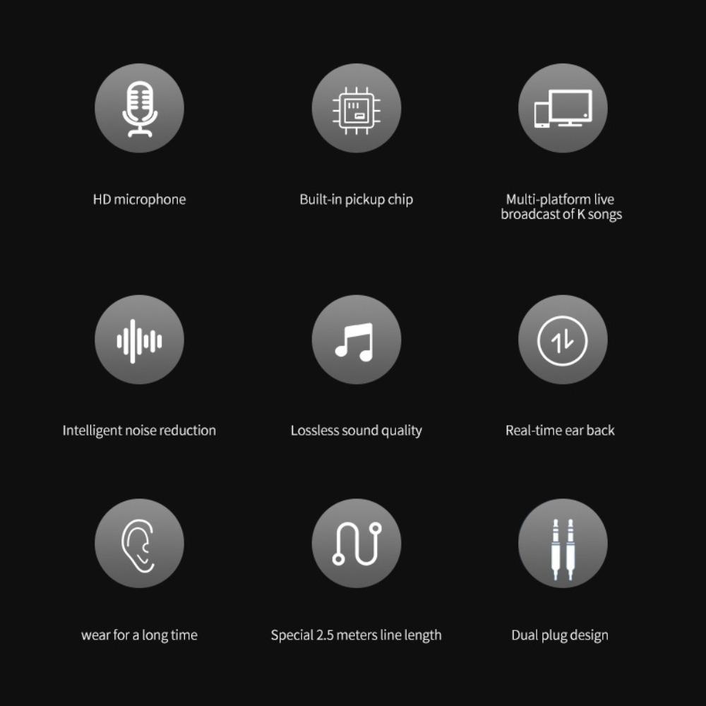 Разъем 3,5 мм. Проводные наушники-вкладыши 3,5 мм. Проводная гарнитура. Наушники с двойным разъемом для настольного компьютера/компьютера/ПК.