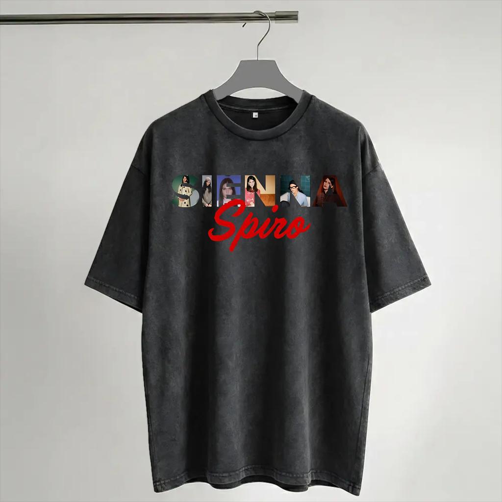 Sienna Spiro My House 2026 Washed T Shirts Streetwear Hip Hop Novelty T-Shirt Tees for Men Women Short Sleeve Harajuku