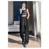 New Drawstring Women's High-waisted Loose-fitting Straight-leg Pants, Thin and Versatile Casual Pants