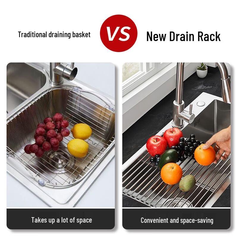 Zhaoran Foldable Kitchen Sink Draining Rack