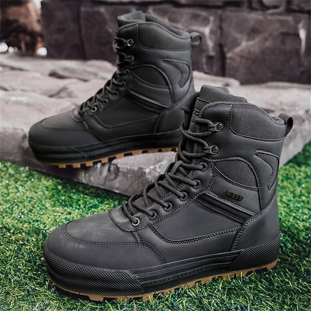 TUINANLE Мужская обувь Уличные походные ботинки Осенние Высокие Износостойкие Нескользящие Походные Внедорожные Спортивные ботинки