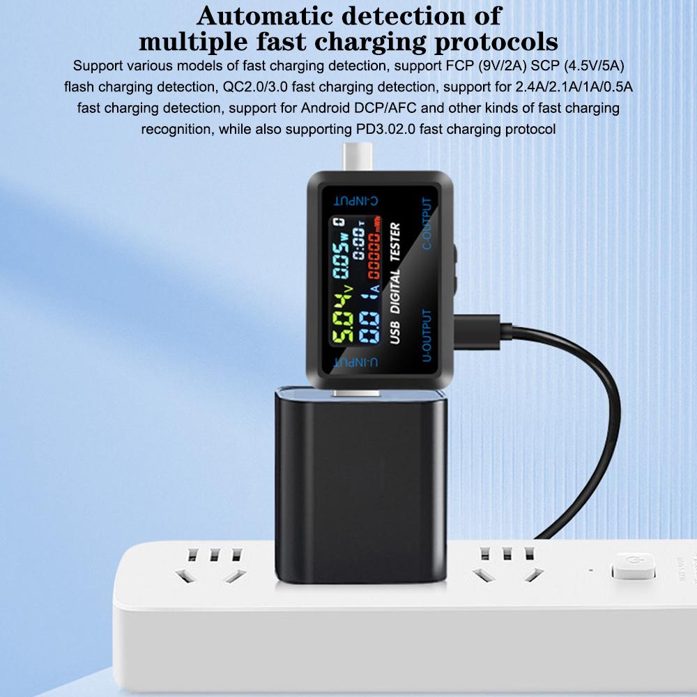 Измерители напряжения Ток USB Напряжение Тест тока Напряжение Емкость Тестер аккумулятора Цифровой дисплей Измеритель Емкость Тестер мощности