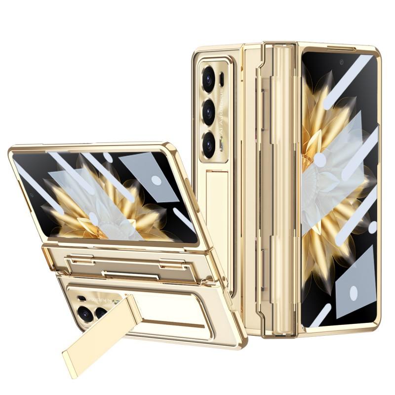 Full Coverage Foldable Phone Case Honor Magic V2 With Hinge Protection Pen Slot Stand Magnetic PC Shell Cover