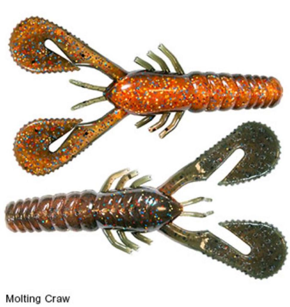 Zman Мягкая приманка Turbo CrawZ 4 дюйма (6 шт. в упаковке) Moliting Craw (9887)