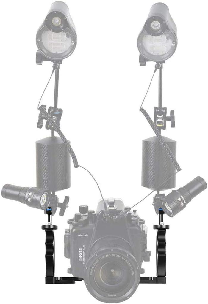 Yamart Подводная камера Крепежная система для корпуса, держатель, базовый комплект, совместимый с дайвингом, производители, черный (GoPro, Олимпус, Кэнон, Никон, Сони)