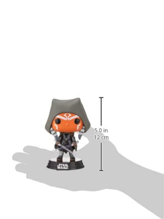 Funko Star The Mandalorian Hooded Ahsoka and Duel Sabers Amazon Exclusive POP! Wars -