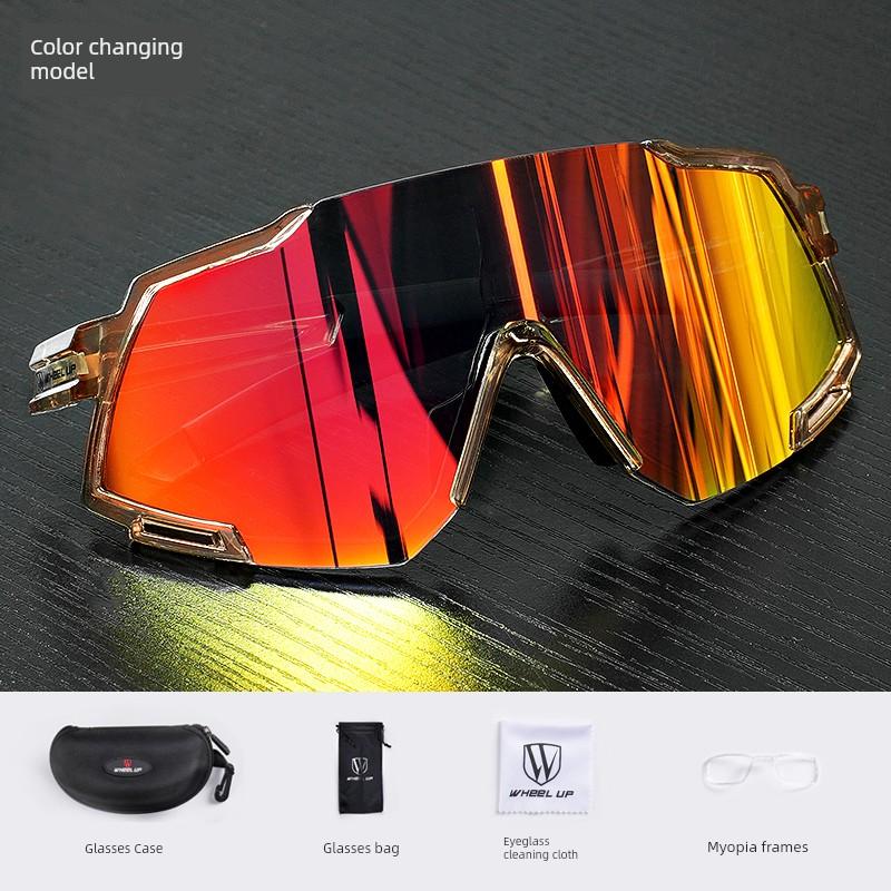 Wheelway Cycling Glasses, Day and Night Dual-Use Goggles, Photochromic Polarized Outdoor Sunglasses