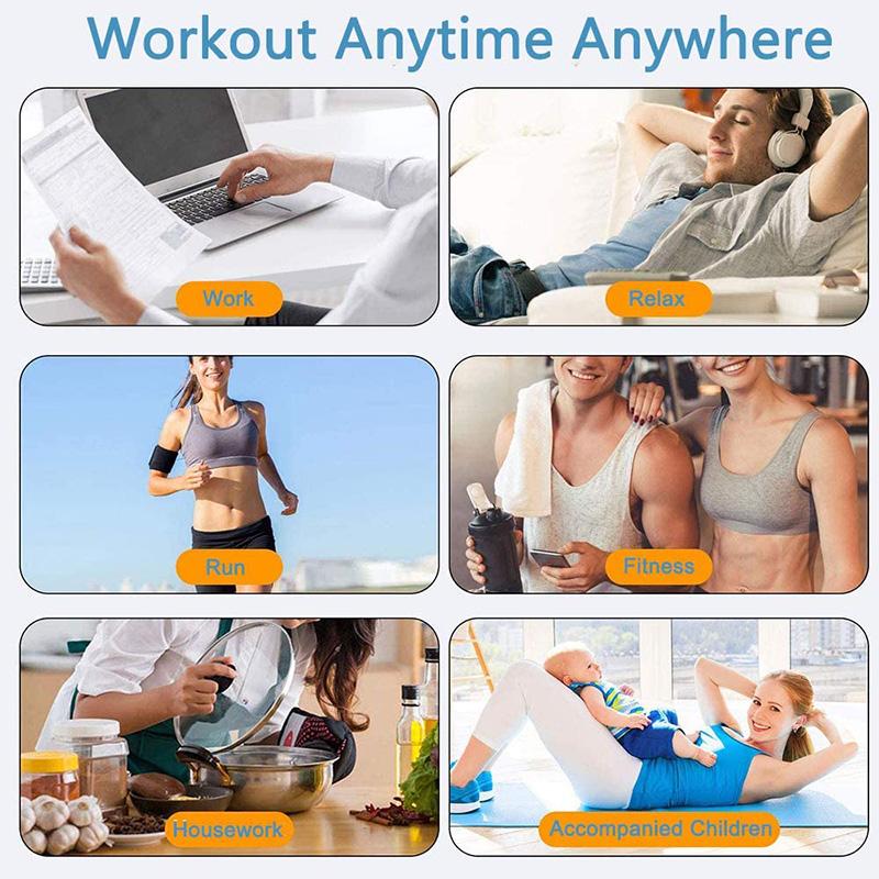 EMS стимулятор мышц 8 Pad Abs Trainer Тонер для мышц живота Электронные тонизирующие ремни Тренировки Фитнес-устройство USB Перезаряжаемый