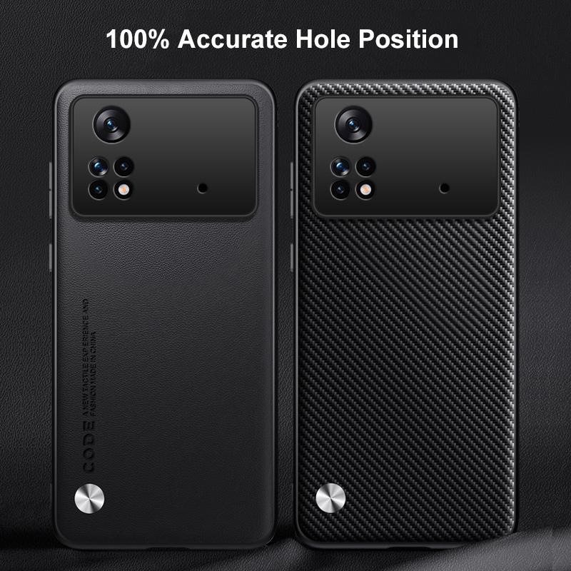 Роскошный чехол из искусственной кожи для Xiaomi Poco X4 Pro 5G, задняя крышка, силиконовый противоударный чехол для телефона с полной защитой для PocoX4 Pro X4Pro