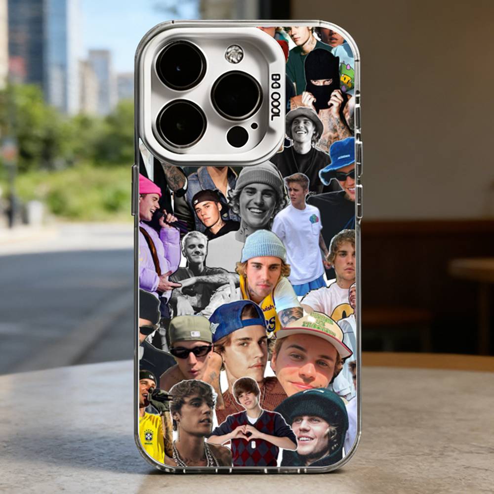 Чехол J-Justin B-Bieber для iPhone 16 15 14 13 12 11 Pro Max Plus Air 16E X XR XS Max Жесткий противоударный бампер