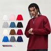 Fashion Loose Solid Color Men's Crew Neck Cotton-Blend Double-Faced Sweatshirt Women's Korean Style Casual Long-Sleeve Couple's Basic Sweatshirt