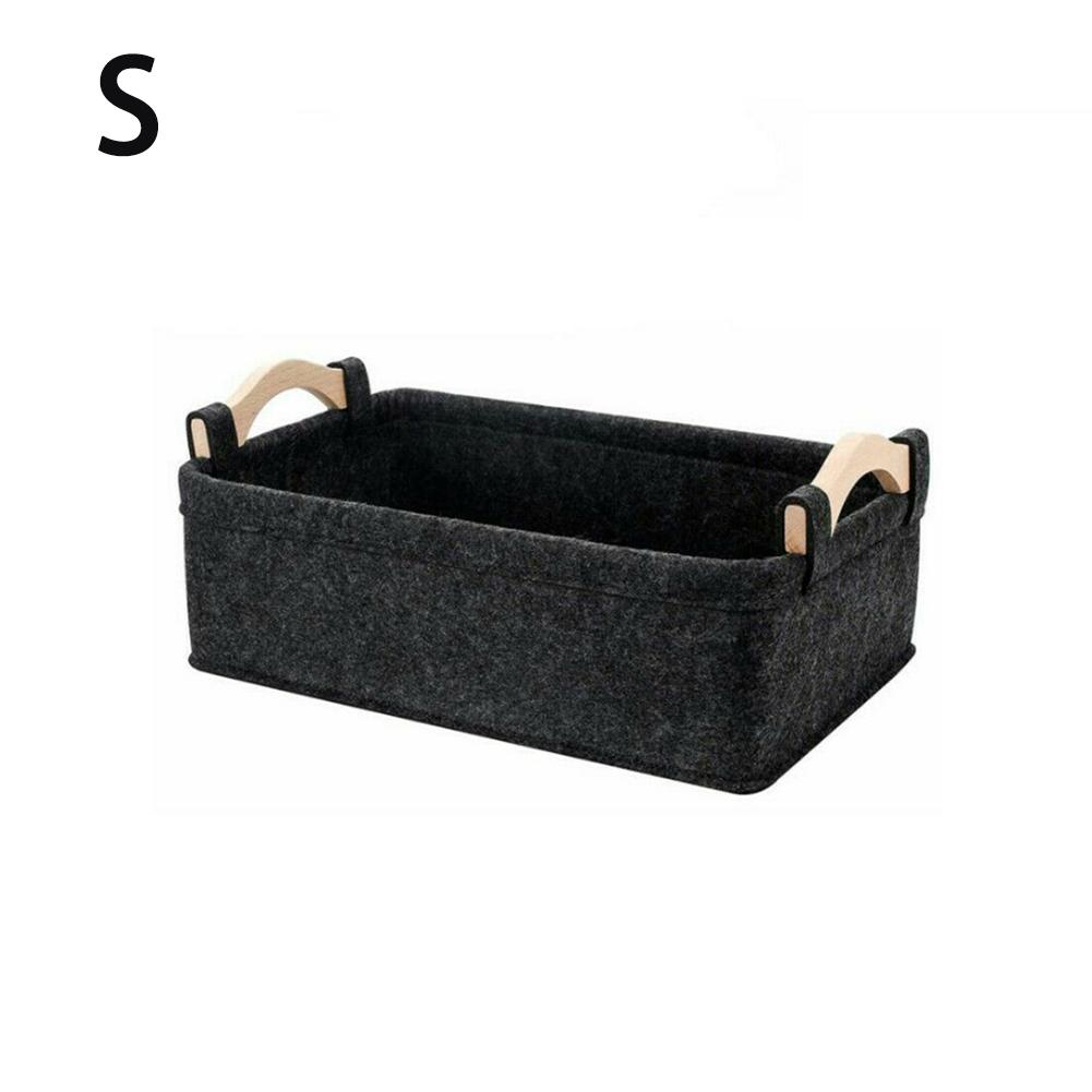 Box Storage Basket Felt Square Washable Durable Store Blankets Clothes