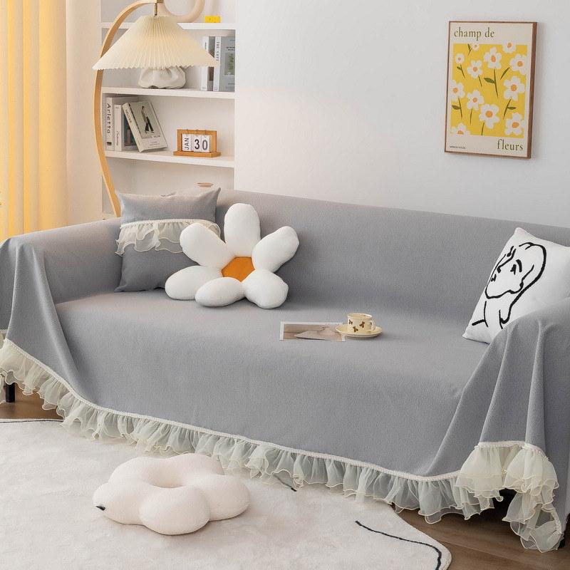 Чехол для дивана, полотенце с кружевной юбкой, 1/2/3/4/5 мест, универсальный, секционный диван, чехол для мебели, современный