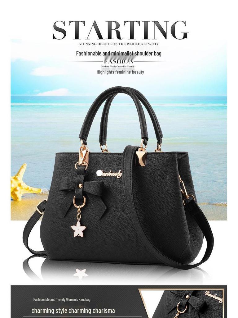 Модная сумка-бант в корейском стиле 2025: Женская сумка кроссбоди, на плечо, сумка для мамы.