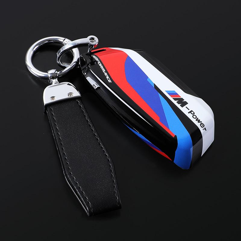 BBJW3 Capa/Estojo para Chave de Carro BMW 740i 760i Série 5 G60 X1 X2 X5 X6 X7 IX1 IX2 IX I5 I7 G05 2023 em ABS+TPU para Controle Remo