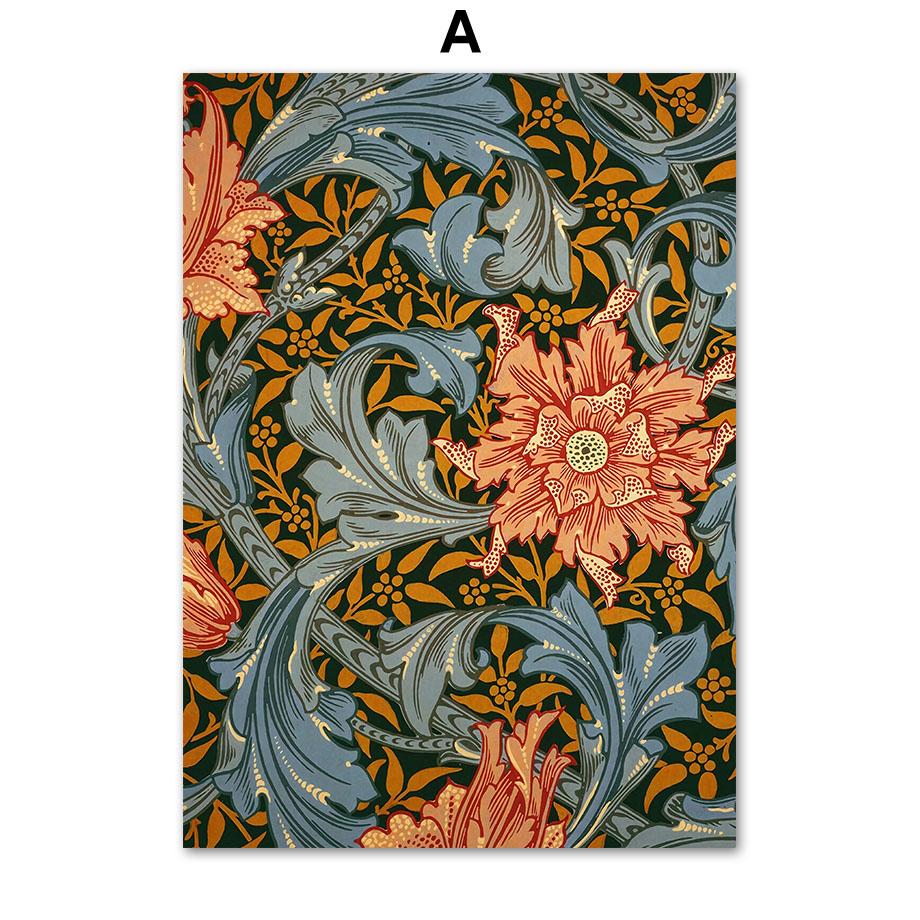 Винтаж Уильям Моррис Лист Виноград Цветок Цветочные настенные картины холст картины постеры и принты для гостиной домашний декор