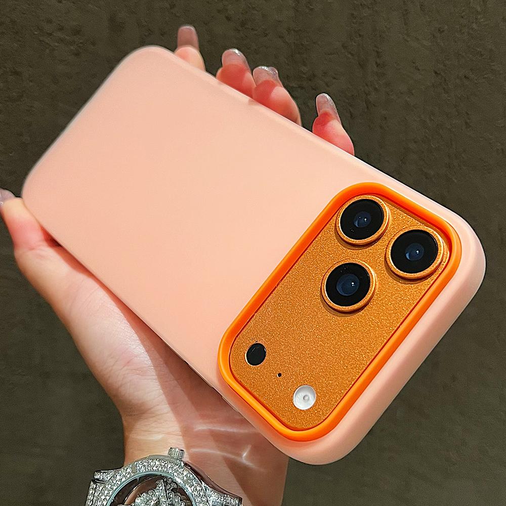 Luxury Candy Color 2 in 1 Matte Phone Case For 17 Pro Max 16 15 14 13 12 11 Pro Max Plus Air Shockproof Bumper Back Cover
