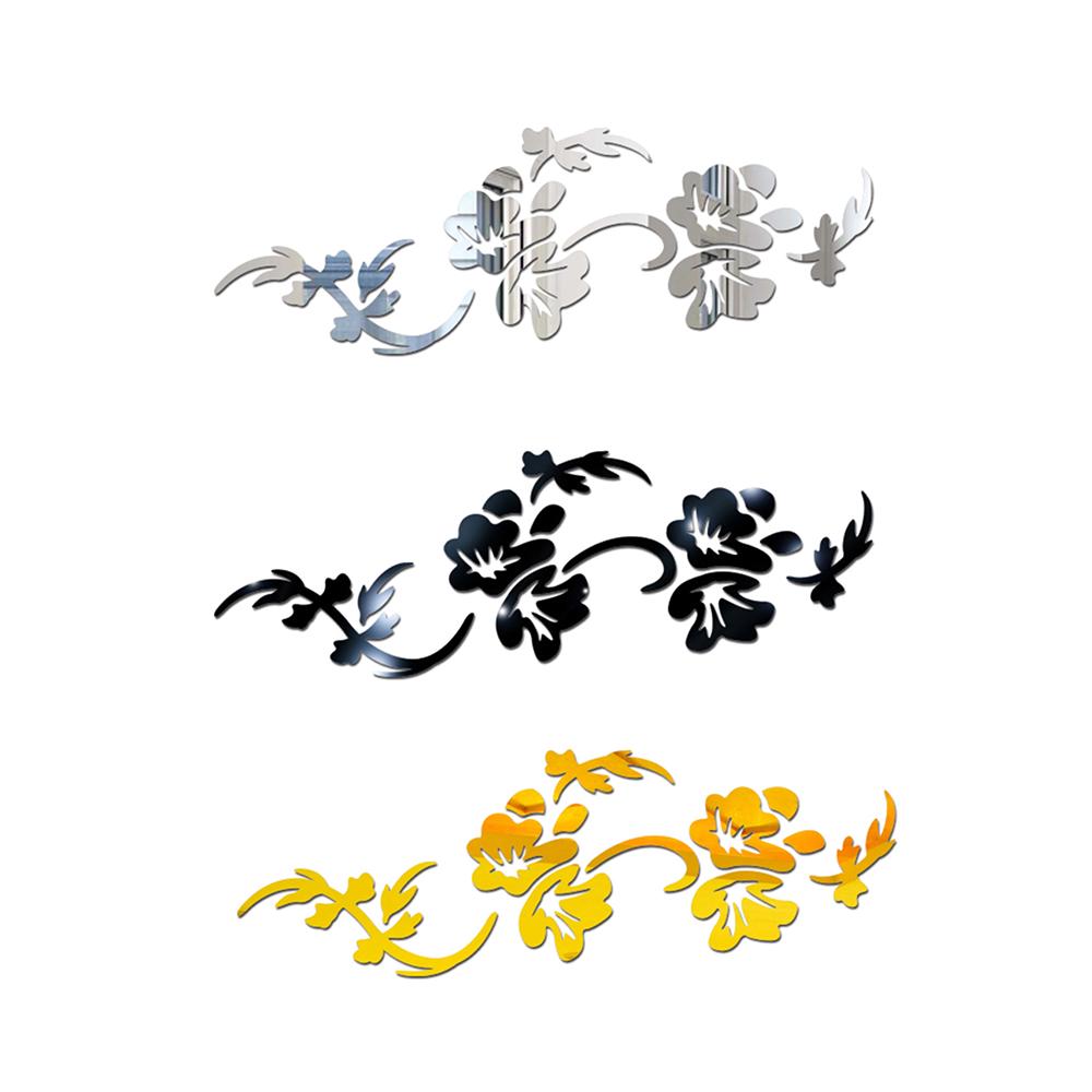 New Creative Acrylic Mirror Wall Stickers Three-dimensional Environmental Personality Wall Stickers KTY