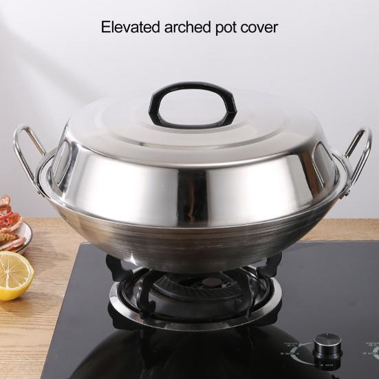 Круглый купол для плавления сыра с термостойкой ручкой Прочный, нержавеющий, можно мыть в посудомоечной машине Утолщенная сверхпрочная крышка кастрюли