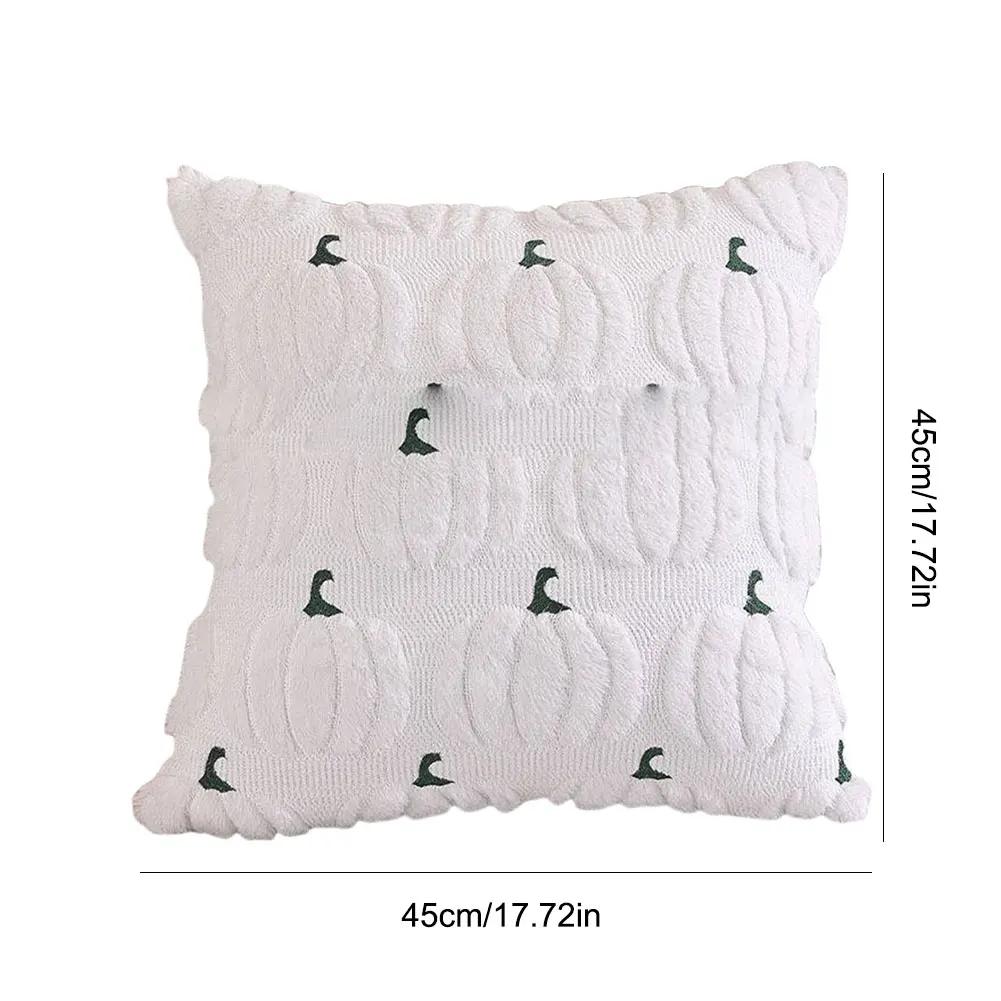 1/2 шт. Хэллоуин Призрак Тыква Наволочка Моющаяся Плюшевая Мягкая Наволочка Удобная Наволочка для Дивана Спальни Домашнего Декора