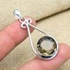 Smoky Topaz Gemstone 925 Sterling Silver Handmade Women Pendant Jewelry For Thanksgiving