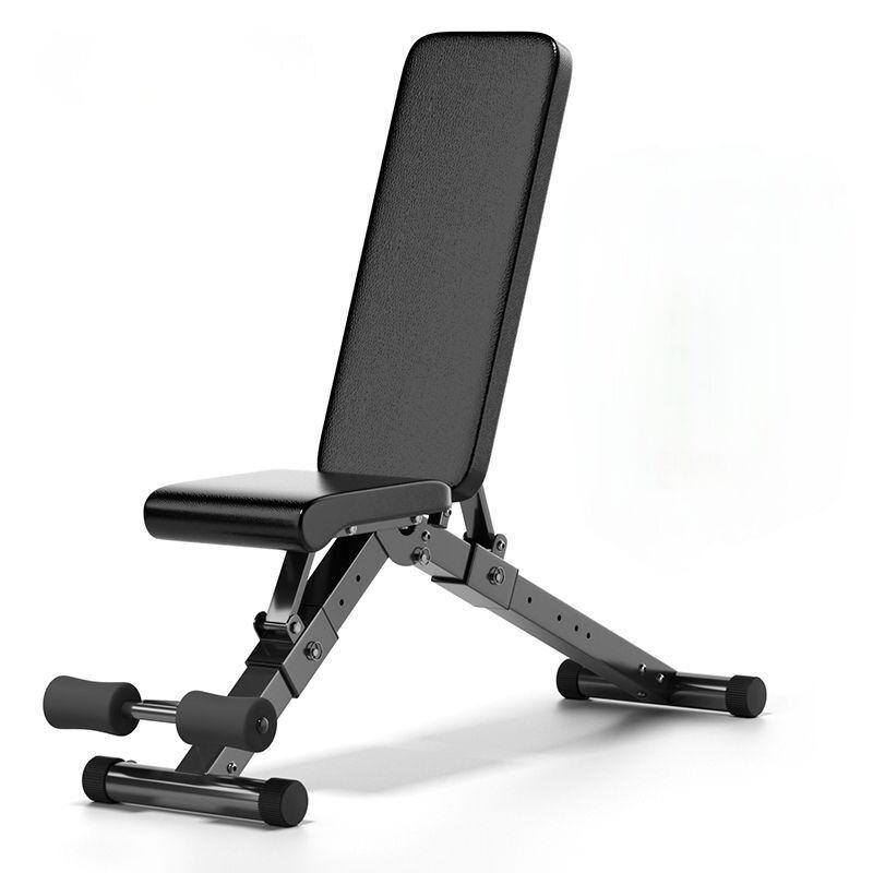 Многофункциональная складная плоская скамья для тренировок с гантелями, регулируемое фитнес-оборудование для тренировок, домашний тренажерный зал, тренажер