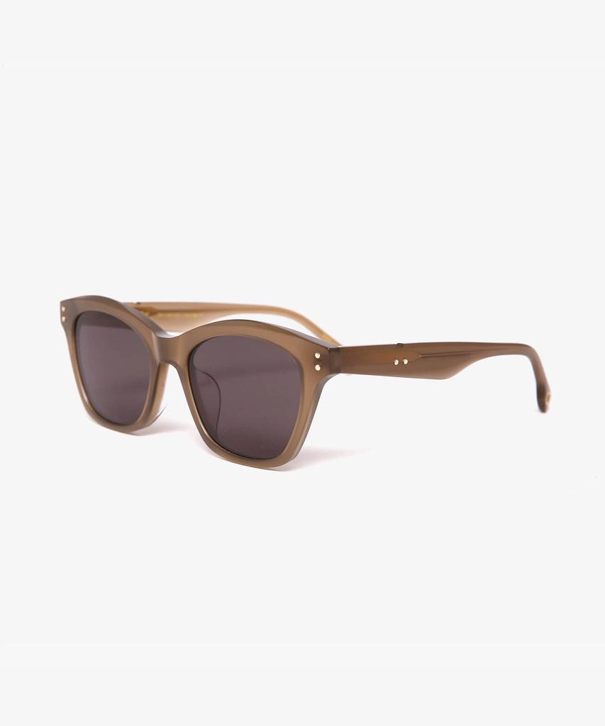 Seupeulingseuteulingseu Slim Fit Square Cat-Eye Shape Page 60 [Khaki Gray]