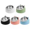 Supplies Fixed Stainless Steel Pet Dog Cat Water Food Dish Feeding Bowl Protect The Cervical Spine