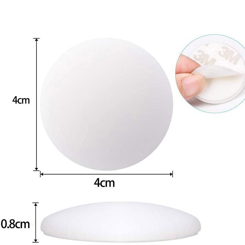 10 шт. Белый мягкий силиконовый протектор стены самоклеящаяся дверная ручка бампер защитная заглушка нескользящий круглый дверной упор глушитель