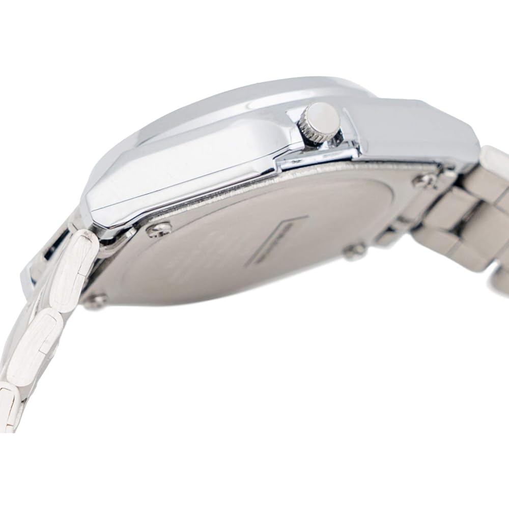 Citizen Q&Q Analog Solar Waterproof Date Watch Black Dial Metal Band Women's Silver