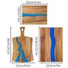 Blue River Epoxys Charcuterie Board Ручная работа Эпоксидная смола BBQ Сервировочная доска Для сервировки
