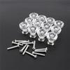 25mm Tranparent Acrylic Kitchen Door Knobs Clear Drawer Cabinet Dresser Cupboard Pull Handle