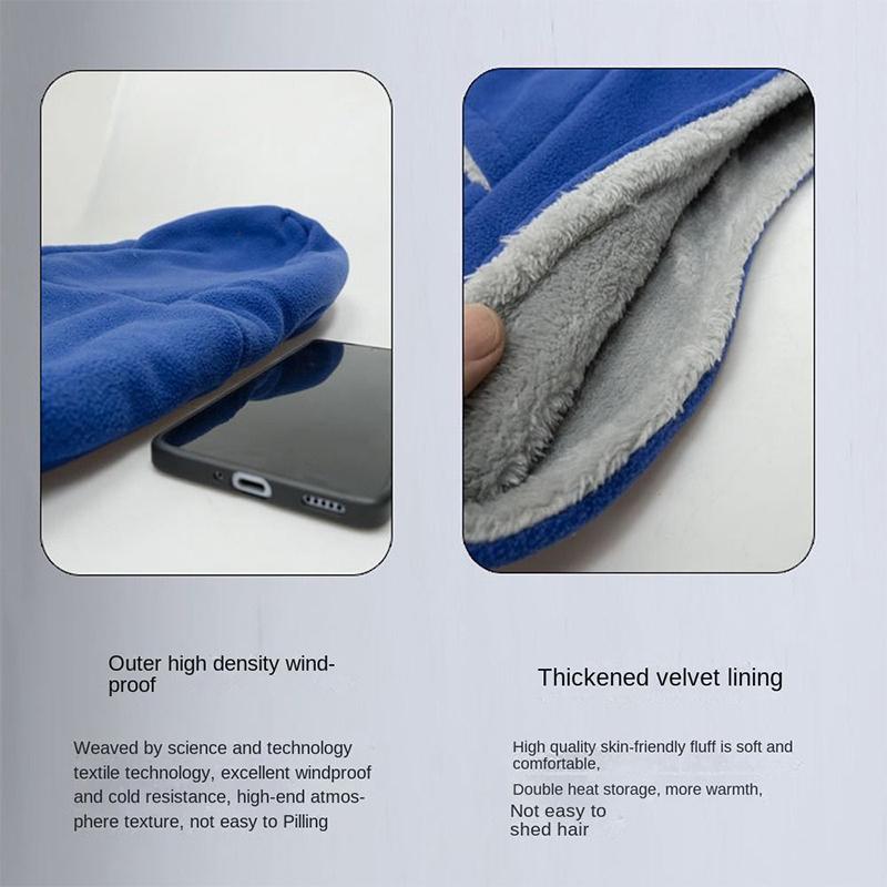 Зимняя ветрозащитная балаклава шапка мужская защита шеи защита ушей утолщенное полиэфирное волокно уличный головной убор велосипедная маска для лица