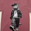 Футболка Comfort Colors, Футболка с принтом кота, Подарок любителю кошек, Уличный котенок, Подарок подростку, Подарок лучшему другу, Футболка для парня, Футболка для девушки
