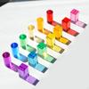 Acrylic Cubes Stacking Toy,Rainbow Cubes,Ideal Gift Rainbow Building Blocks Set