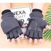 Double Layer Warm Thickened Non-slip Touch Screen Half Finger Cycling Ski Snowboard Fishing Gloves