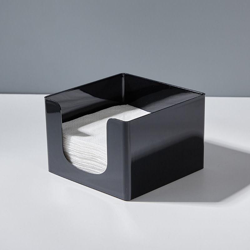 Акриловая квадратная коробка для хранения салфеток для ресторана, бытовая квадратная простая и модная коробка для салфеток