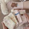Ladies Autumn Winter Thickened Warm Cartoon Cute Pink Wool Mid Tube Socks