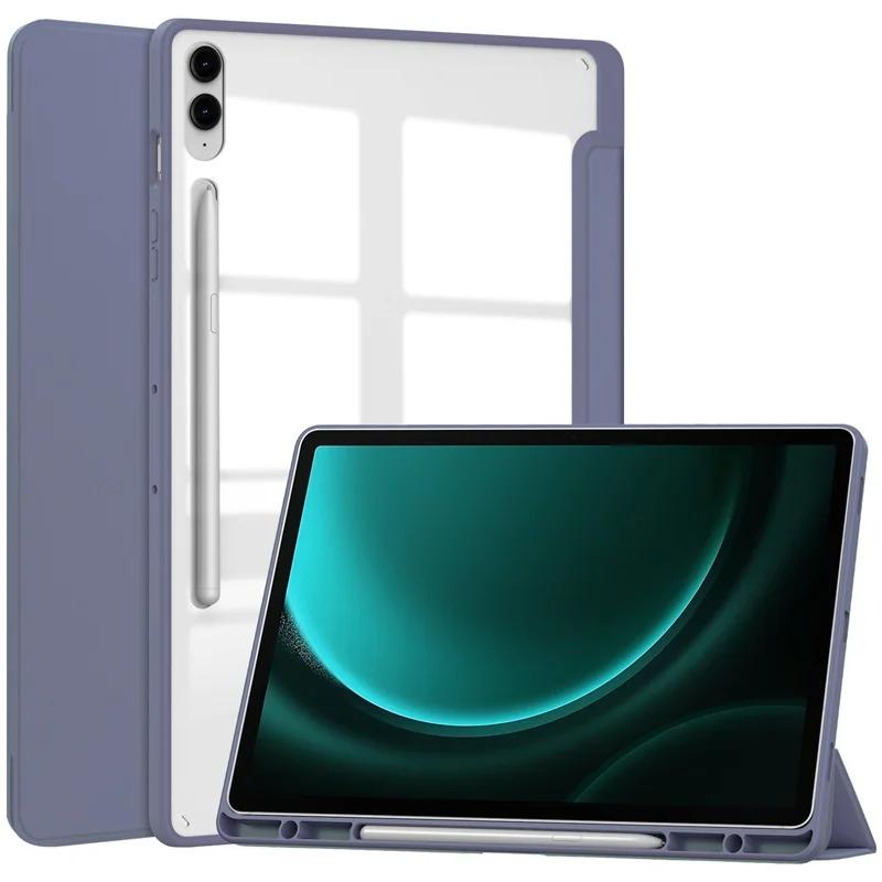 Чехол для Samsung Tab S7 S8 S9 S10 FE Plus 13,1 дюйма Магнитная Smart-обложка для Tab A9 8.7 Plus 11 A8 S6 Lite Держатель для стилуса Funda