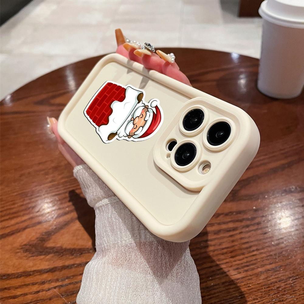 N101 Merry Christmas art Soft Angel Eyes Phone Cases для iPhone 16 15 14 13 11 Pro Max 8 7 6s Plus 12 mini XR XS Max SE Shockproof Cover