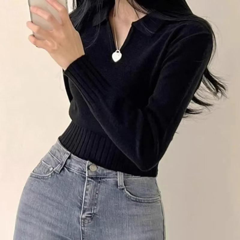 Women's Autumn Winter Thick Knit Sweater - Korean & Japanese Style, Trendy Loose Fit, Hong Kong Lazy Yarn
