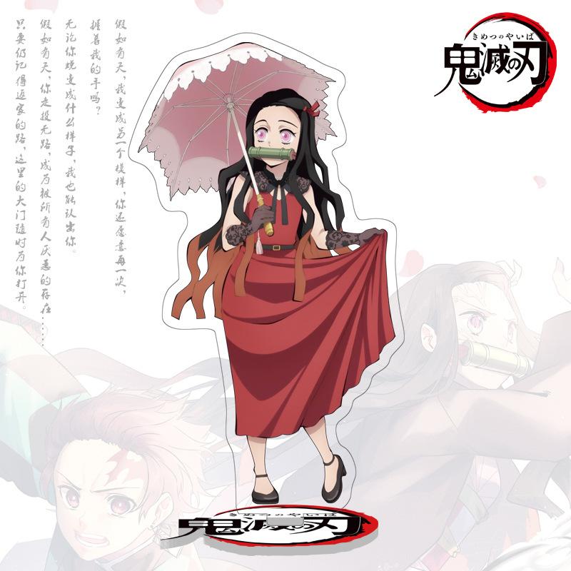 Высококачественный Аниме Клинок Рассекающий Демонов Kimetsu no Yaiba 1 40 Большой Акриловый Стенд Фигурка Статуэтка Kamado Tanjiro Nezuko Сувениры