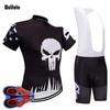 Spring Mountain Bike Jersey Long Sleeve Short Sleeve 9D Gel Cycling Pants Suit Men Zipper Cycling Jersey Set