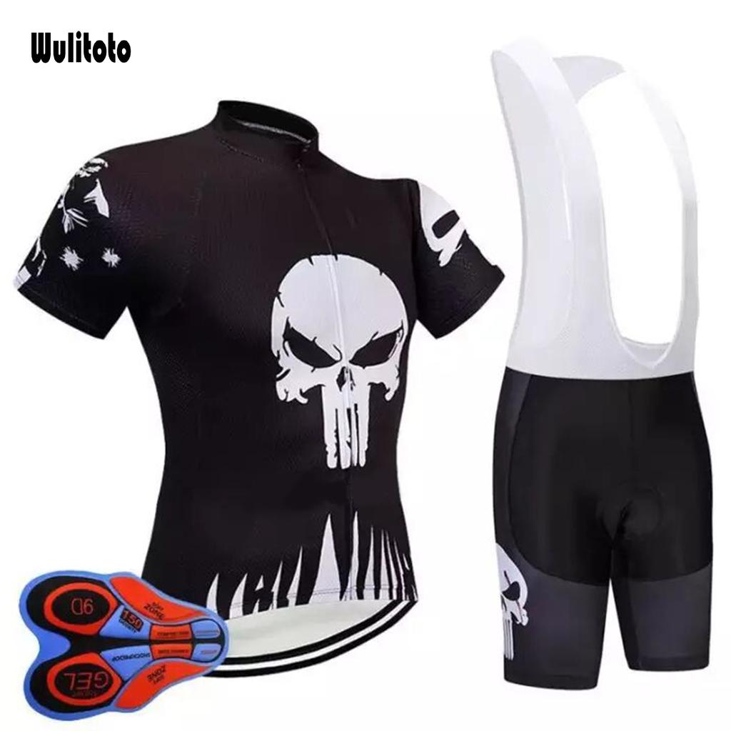 Spring Mountain Bike Jersey Long Sleeve Short Sleeve 9D Gel Cycling Pants Suit Men Zipper Cycling Jersey Set